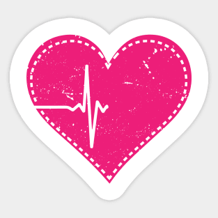 Nurse Nursing Heartbeat Heat Love Sticker